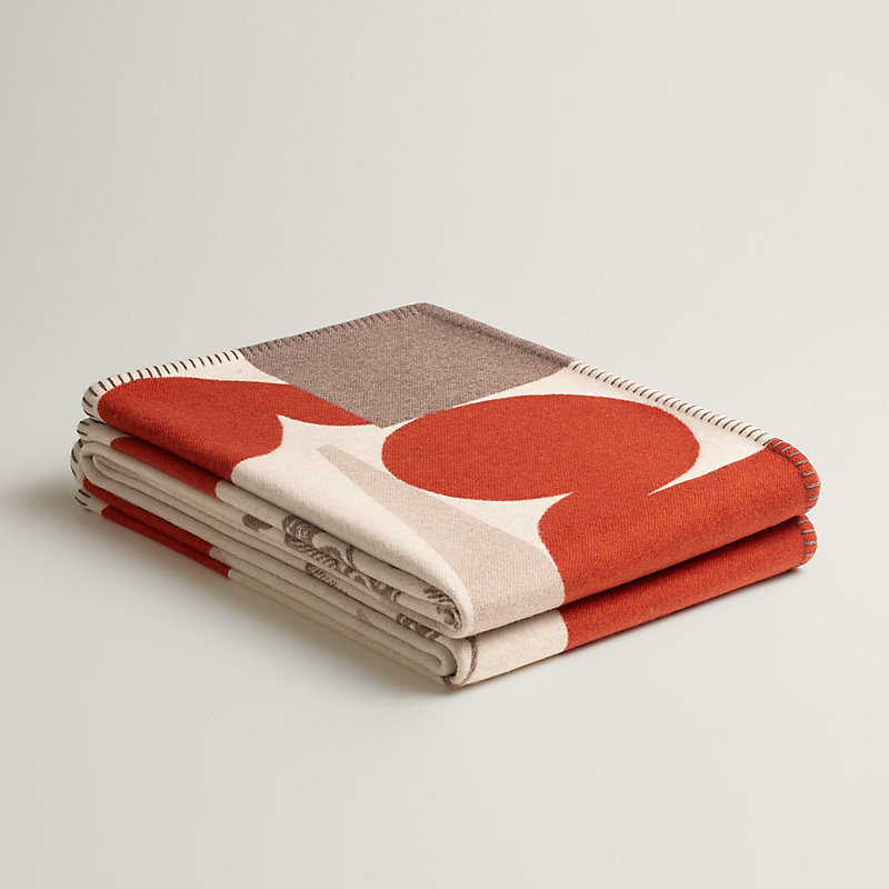 【ヴィンテージ】HERMES タオルケット 馬デザイン cheval-joker-blanket--103931M